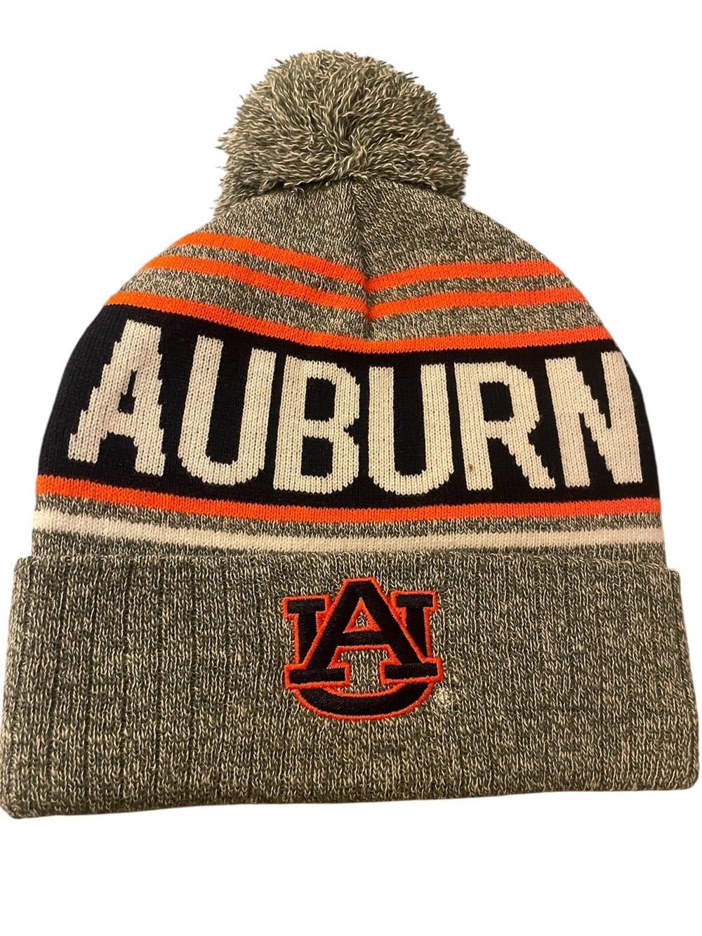 NWT Auburn Tigers Cuffed Knit Pom Beanie